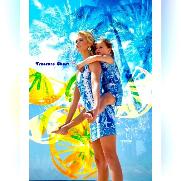Lilly Pulitzer NWT Ember Shift Brewster Blue Good Reef 🦄 GRAIL! Size 4 - Picture 11 of 16